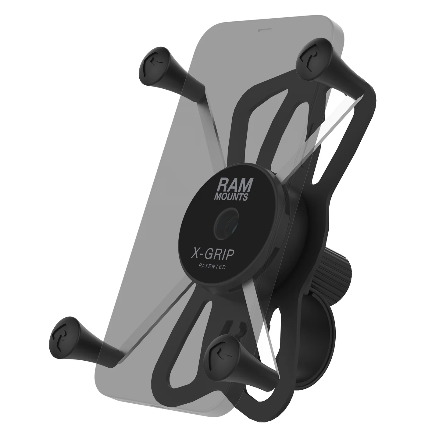 Soporte Para Teléfono Grande X-Grip Con Correa Resistente De Base Del Manillar Ram Mounts